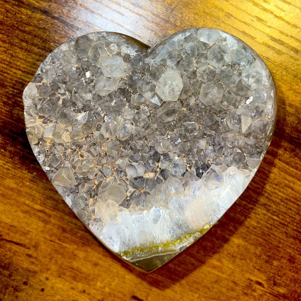 Blue Agate and amethyst geode natural crystal stone